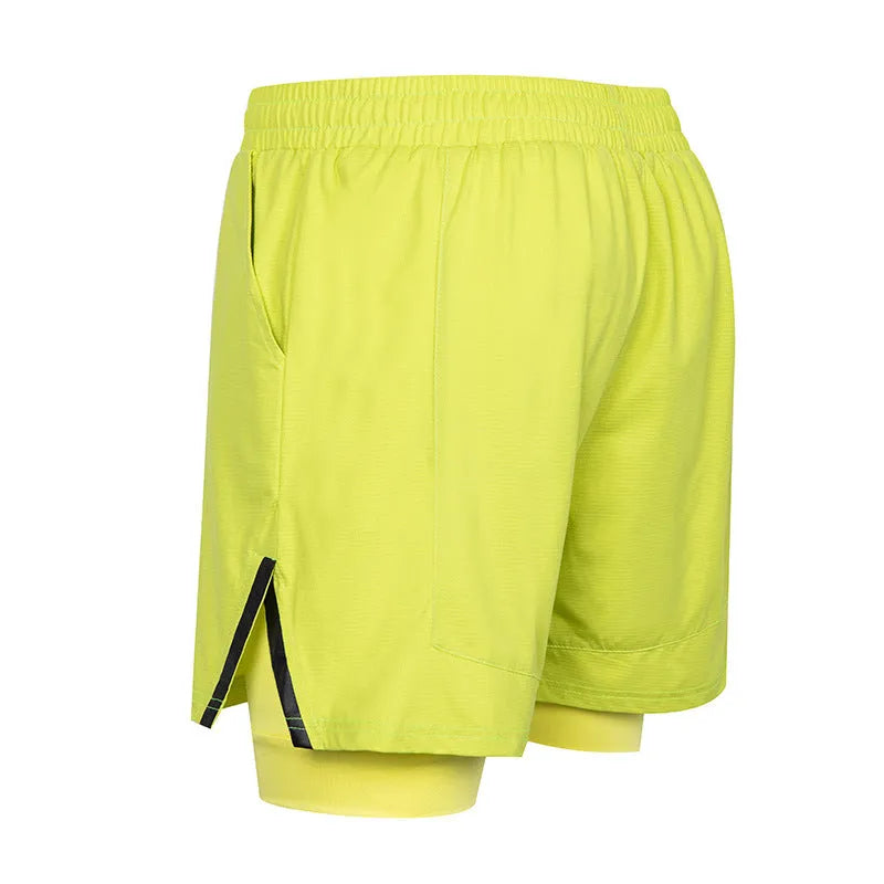 Men's quick-drying small plaid sports shorts in mid waist design available in six colours