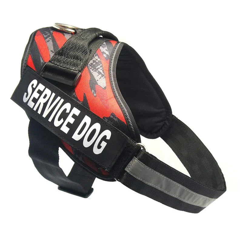 Durable nylon dog chest harness in a variety of sizes and colors for dogs of all shapes and sizes