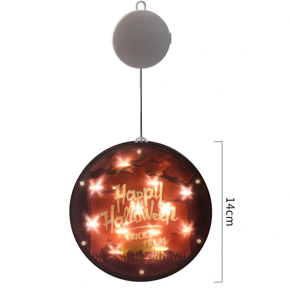 Halloween LED modelling lantern with 160mm PVC shell and atmospheric glow