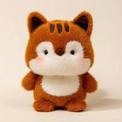 16cm animal plush toy doll table decoration with short plush and PP cotton filling