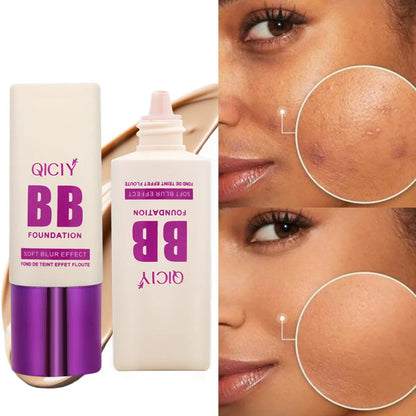Feeding bottle style BB cream with brightening foundation and concealer effect in 10 colour shades