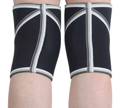7mm thicken compression leg sleeve sports knee pads in black