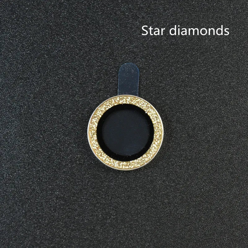 iPhone 12 lens protective film with diamond-cut aluminium alloy ring and tempered glass layer