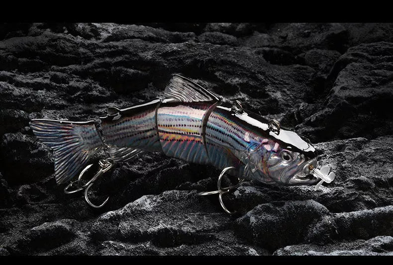 Electric Fishing Lure Bait Wobblers in various colors for effective fishing