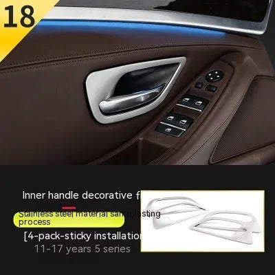 BMW 5 Series interior decorative strips for door handle frames, four-piece set for F10/F1 models