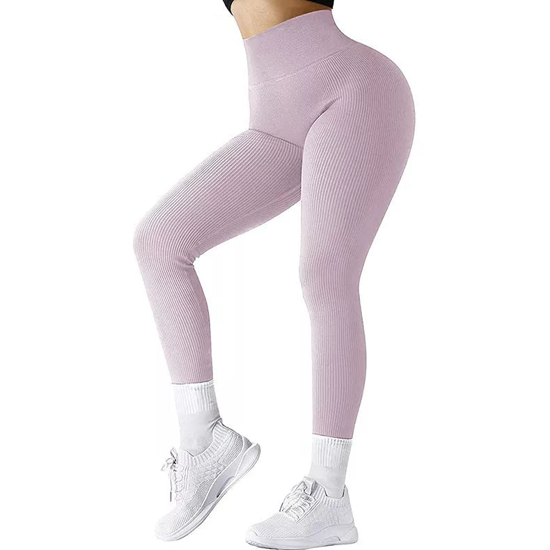 Women's high waist seamless leggings in various colors for fitness and casual wear