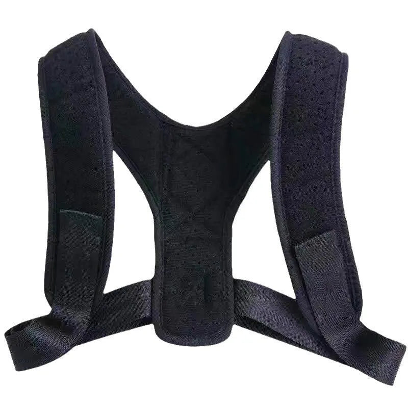 Nylon back correction band for posture support, free size fits adults, breathable design