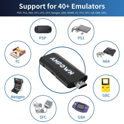HD home television game console with wireless 4K HDMI connection and esports styling