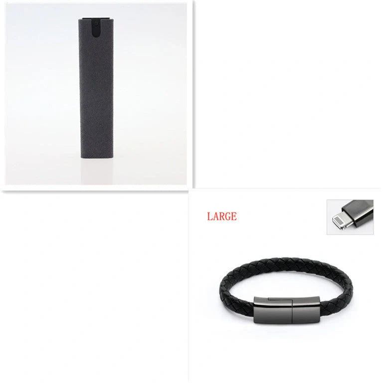 2-in-1 screen cleaner kit with microfiber cloth for dust and fingerprint removal on electronic devices