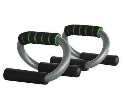 Steel Push-up Bracket for chest muscle workouts with foam grip and non-slip base
