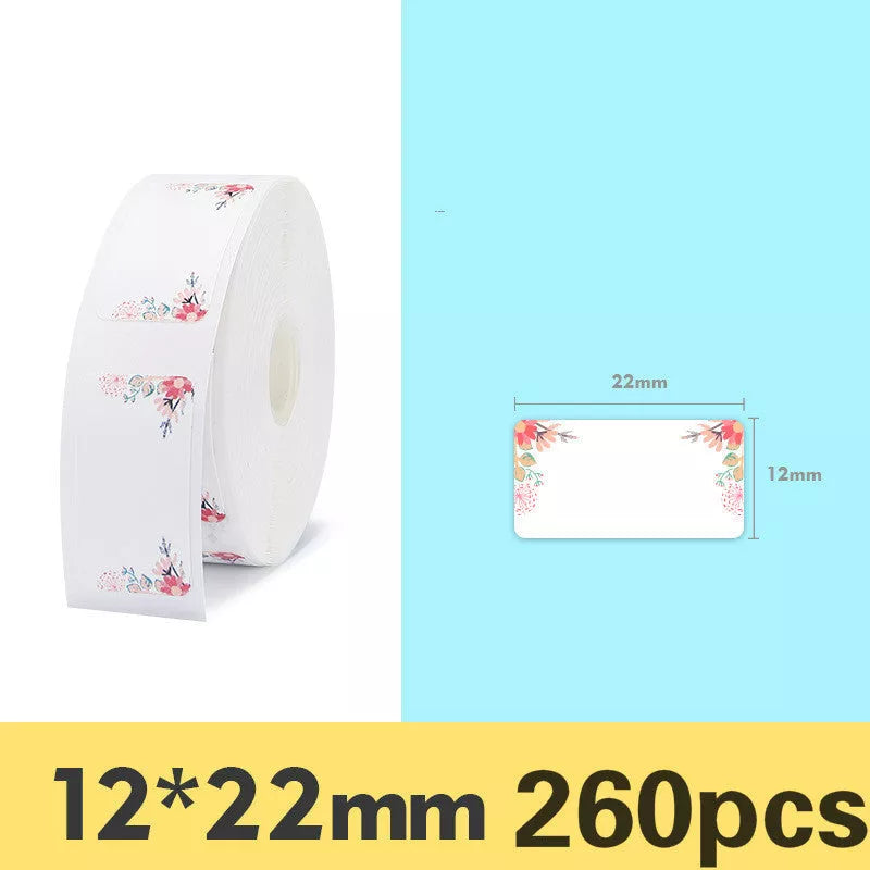 Pure color label thermal paper rolls for home and office organization