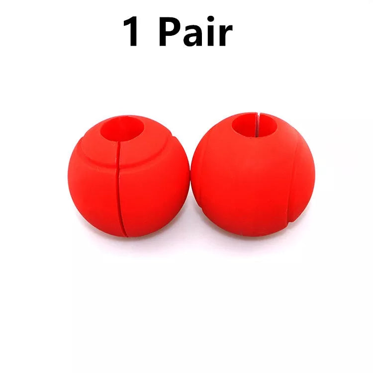 Food Grade Silicone Dumbbell Grip with non-slip surface in various colors