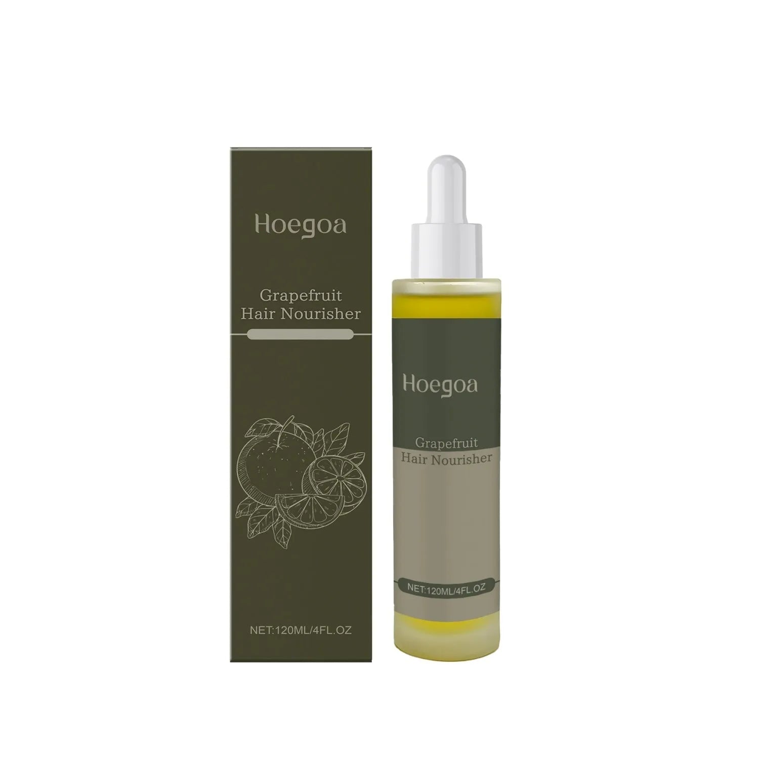 Grapefruit Hair Conditioner bottle with 120ml capacity, showing natural oils and vitamin E ingredients