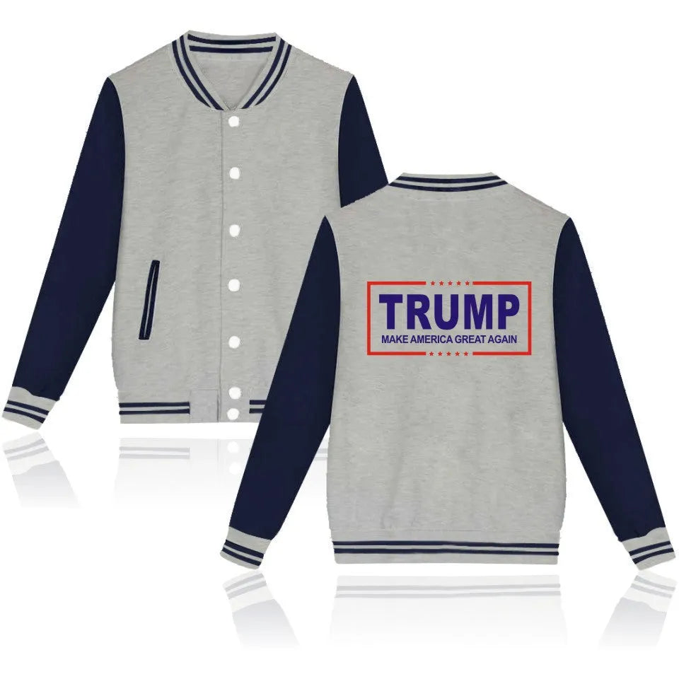 President Trump cotton knit sweater in black, dark blue, grey and pink, sizes XXS to 4XL
