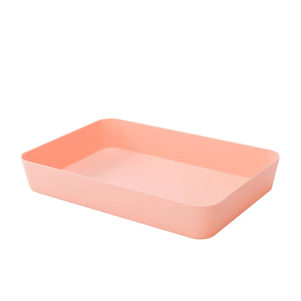 Plastic drawer organiser for underwear storage in multiple sizes and colours