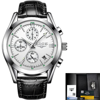 Sports quartz watch with 30M waterproof and mineral glass mirror