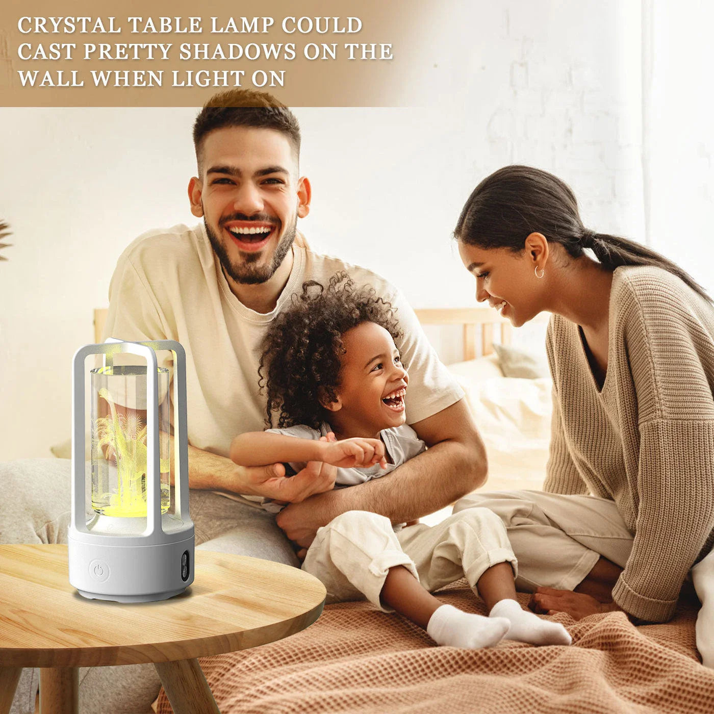 Stylish 2-in-1 Acrylic Lamp and Bluetooth Speaker with Touch Controls and Versatile Designs