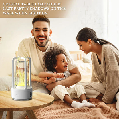 Stylish 2-in-1 Acrylic Lamp and Bluetooth Speaker with Touch Controls and Versatile Designs