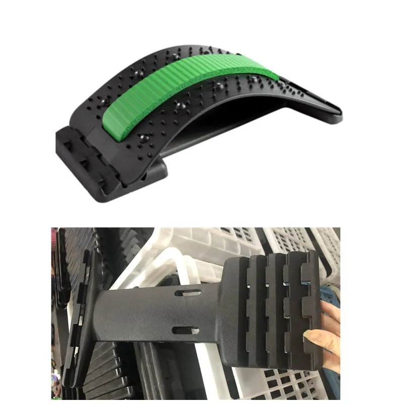 Adjustable back stretcher massager in chosen colour on a neutral background.
