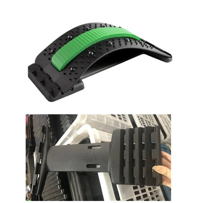 Adjustable back stretcher massager in chosen colour on a neutral background.