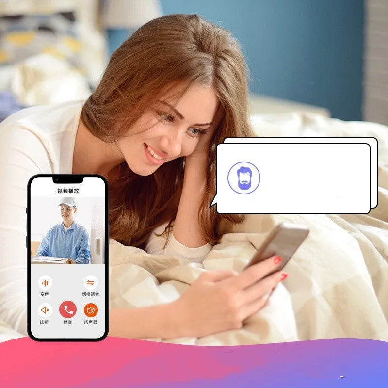 Doodle Smart Visual Doorbell V8 unit in black or white with camera lens and USB charging port