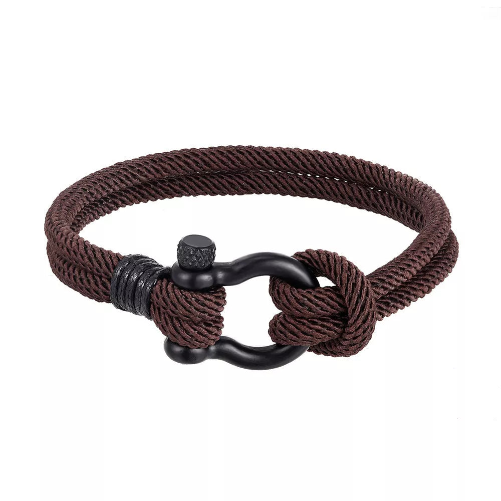 Milan rope bracelet with geometric design in various colors and sizes
