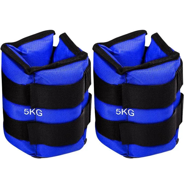 Legging sandbag track and field equipment running heavyweight training weight bags with adjustable Oxford cloth construction and six selectable weights from 1kg to 6kg pairs for athletic strength conditioning