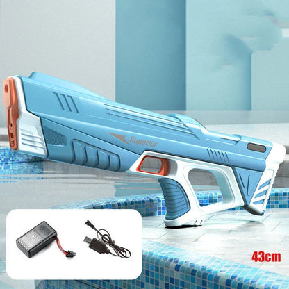 Automatic Electric Water Gun with motorized pressurization system for powerful, continuous water blasting