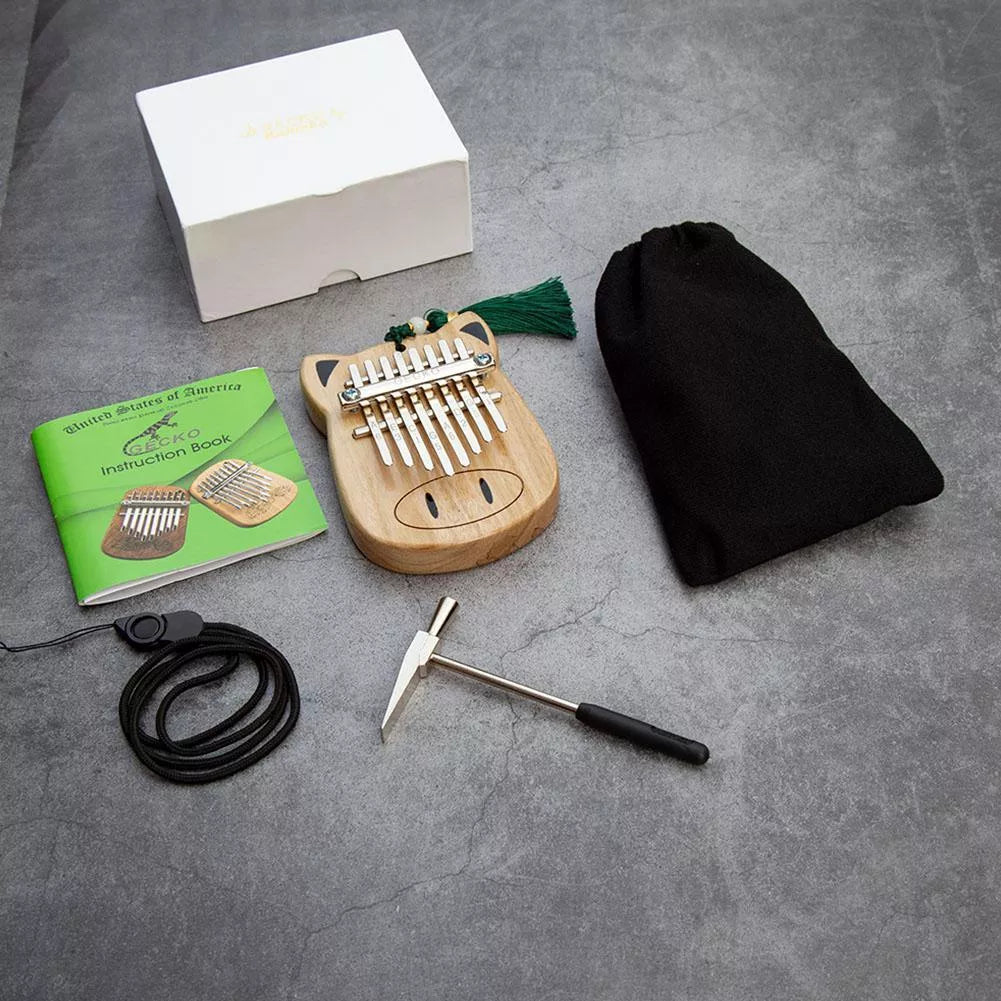 Mini K8 Camphorwood keyboard percussion instrument with 5 sounds, compact size