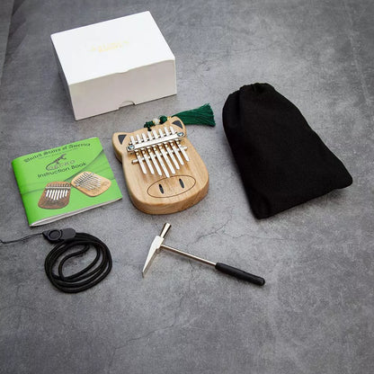 Mini K8 Camphorwood keyboard percussion instrument with 5 sounds, compact size