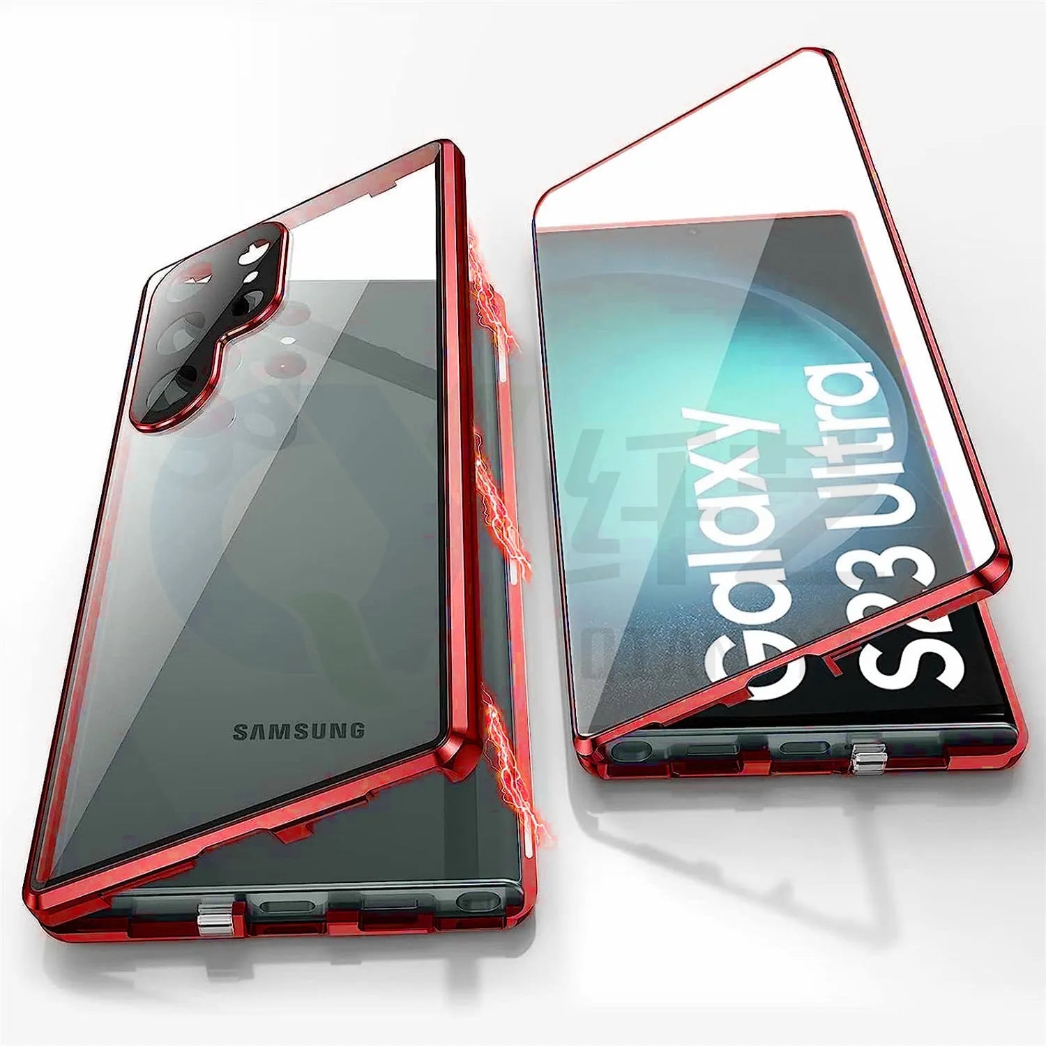 S24Ultra magnetic mirror phone case in multiple colours with peep-proof design and universal magnetic suction