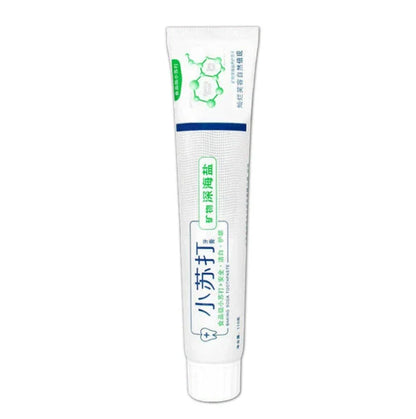 Whitening blueberry toothpaste in a variety of color and pack options, featuring baking soda and natural ingredients for a clean, fresh smile.