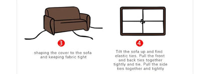 Stretchable polyester-spandex sofa cover with non-slip design in various colors