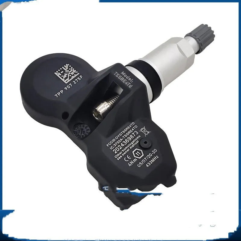 Black Audi tyre pressure monitoring sensor TPMS replacement unit