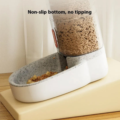Automatic pet water fountain and feeder in a choice of colours with 3.8-litre capacity.