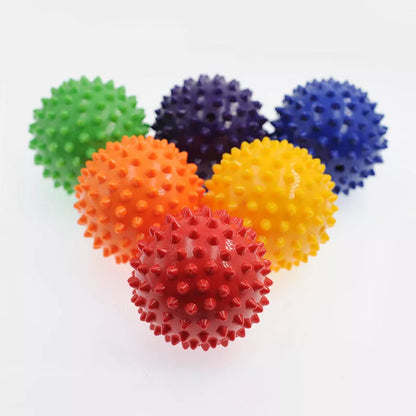 7cm Massage Fitness Ball in various colors with spin grip for muscle relaxation