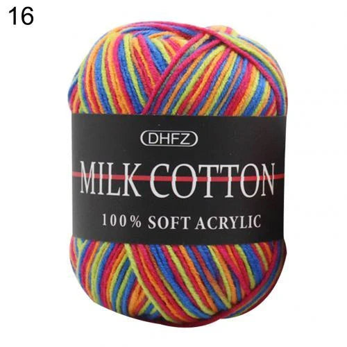 Multi-color jacquard knitting yarn for vibrant DIY projects