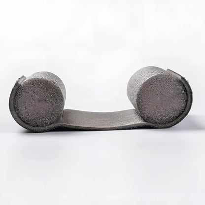 White flexible door bottom sealing strip measuring 21x15x6.5cm for noise reduction