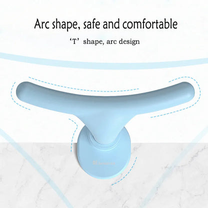 Children's ABS desk-mounted sitting posture corrector in blue, pink, or white for study desks.