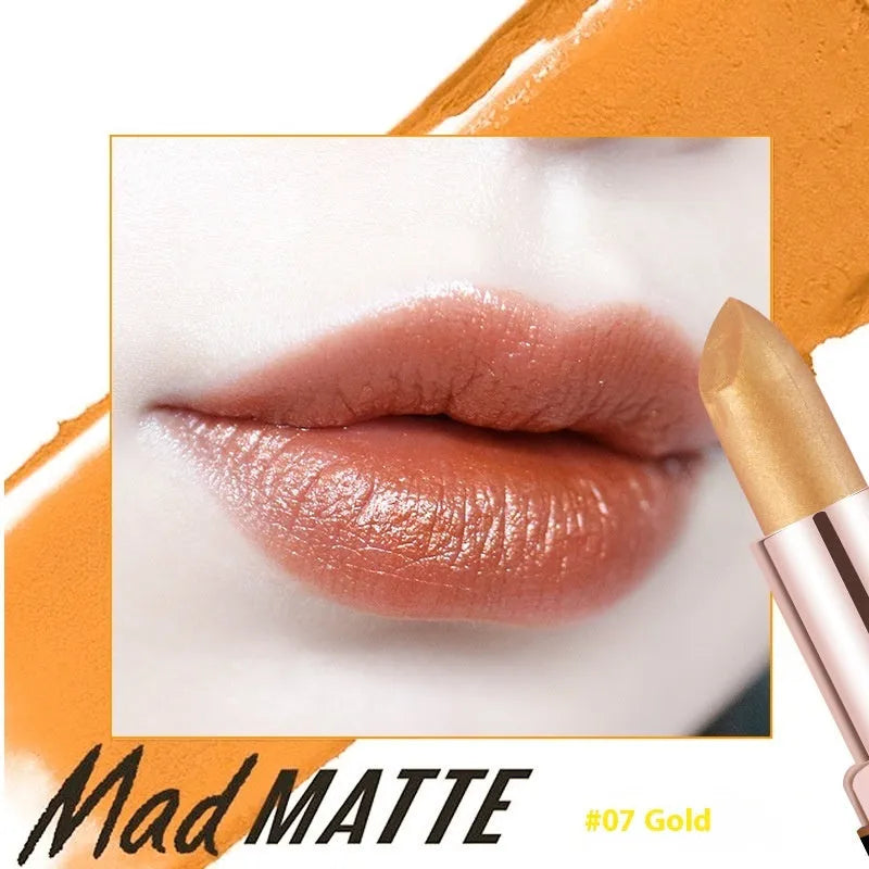 Fey Beauty Cameo Brown nude moisturising lipstick bullet and case.