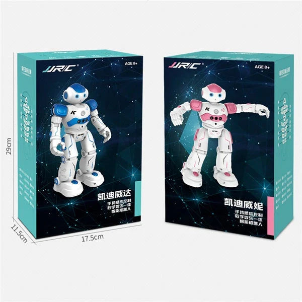 A remote-controlled robot toy with music and dance features, designed for children's entertainment and engagement.