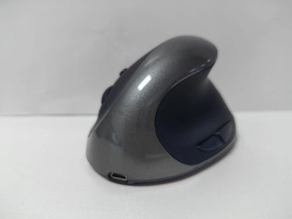 Rechargeable ergonomic vertical wireless mouse in multiple colours with Android charging port
