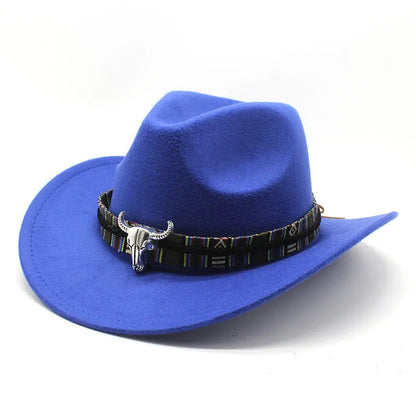 Western cowboy hat with bell crown design in polyester fabric, adjustable 56-58cm fit, shown in army green colour