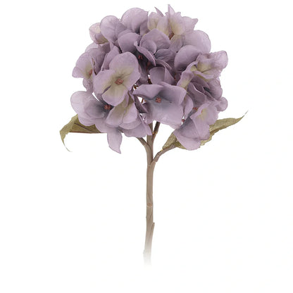 36cm artificial hydrangea branch with 16cm flower head in coffee brown colour