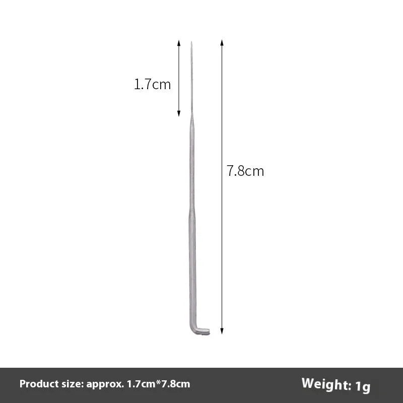 Wool felt stamp pin handicraft tool with oil-free needles in 9.0cm, 8.6cm and 7.8cm lengths and multiple needle types