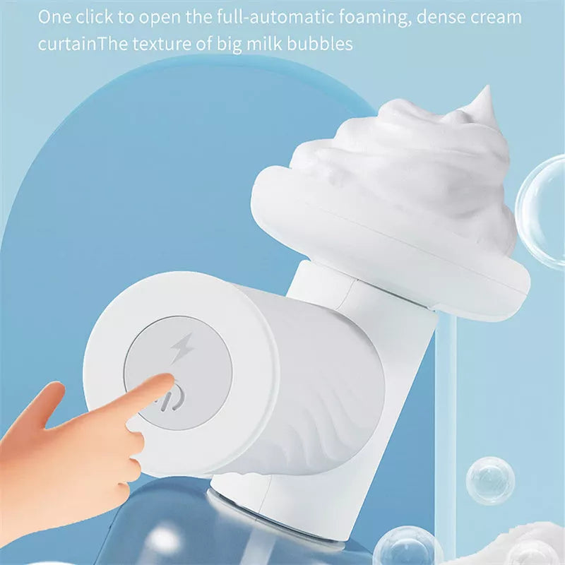Automatic foaming pet bath brush with soap dispenser for dogs and cats