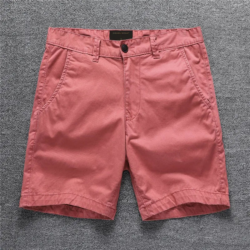 Cotton camouflage summer shorts with zip placket in multiple colour patterns including army green and sand camouflage