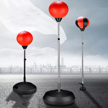 Home Reaction Trainer Boxing Speed Ball in Red Black and Black for adult fitness training