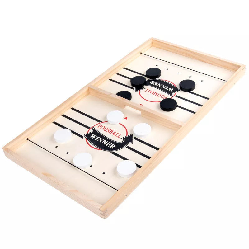 Wooden Parent-Child Collision Chess Set with 10 pieces for family fun