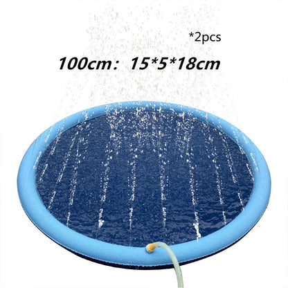 Splash Pad for Kids and Pets - Durable, Non-Slip Outdoor Water Play Mat for Refreshing Backyard Fun